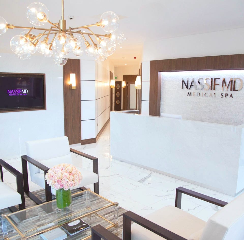 Luxury treatment room at NassifMD Medical Spa, MediaCityUK Manchester