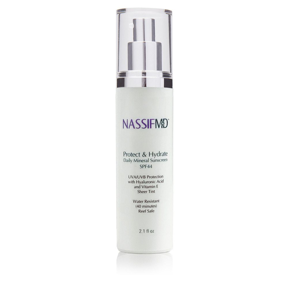 NassifMD Protect Hydrate Mineral Sunscreen SPF 44 bottle