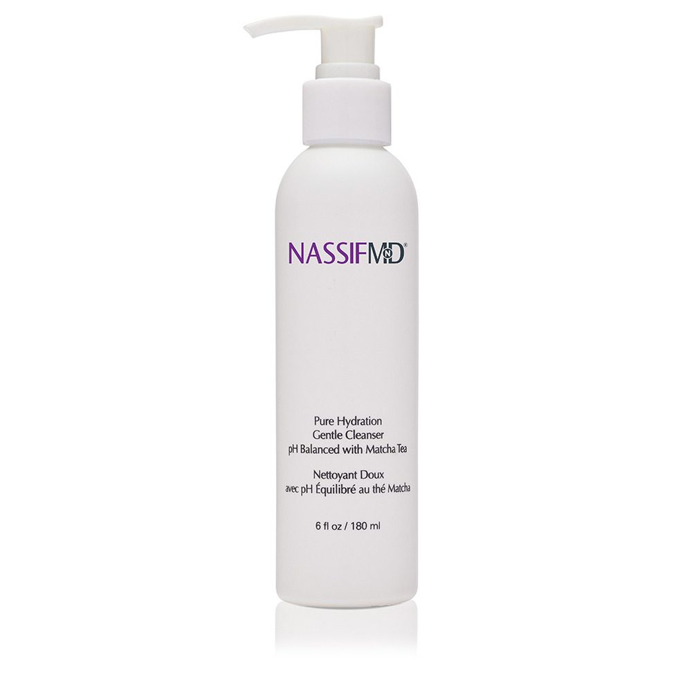 Pure Hydration Gentle Cleanser with Matcha 180ml bottle by NassifMD