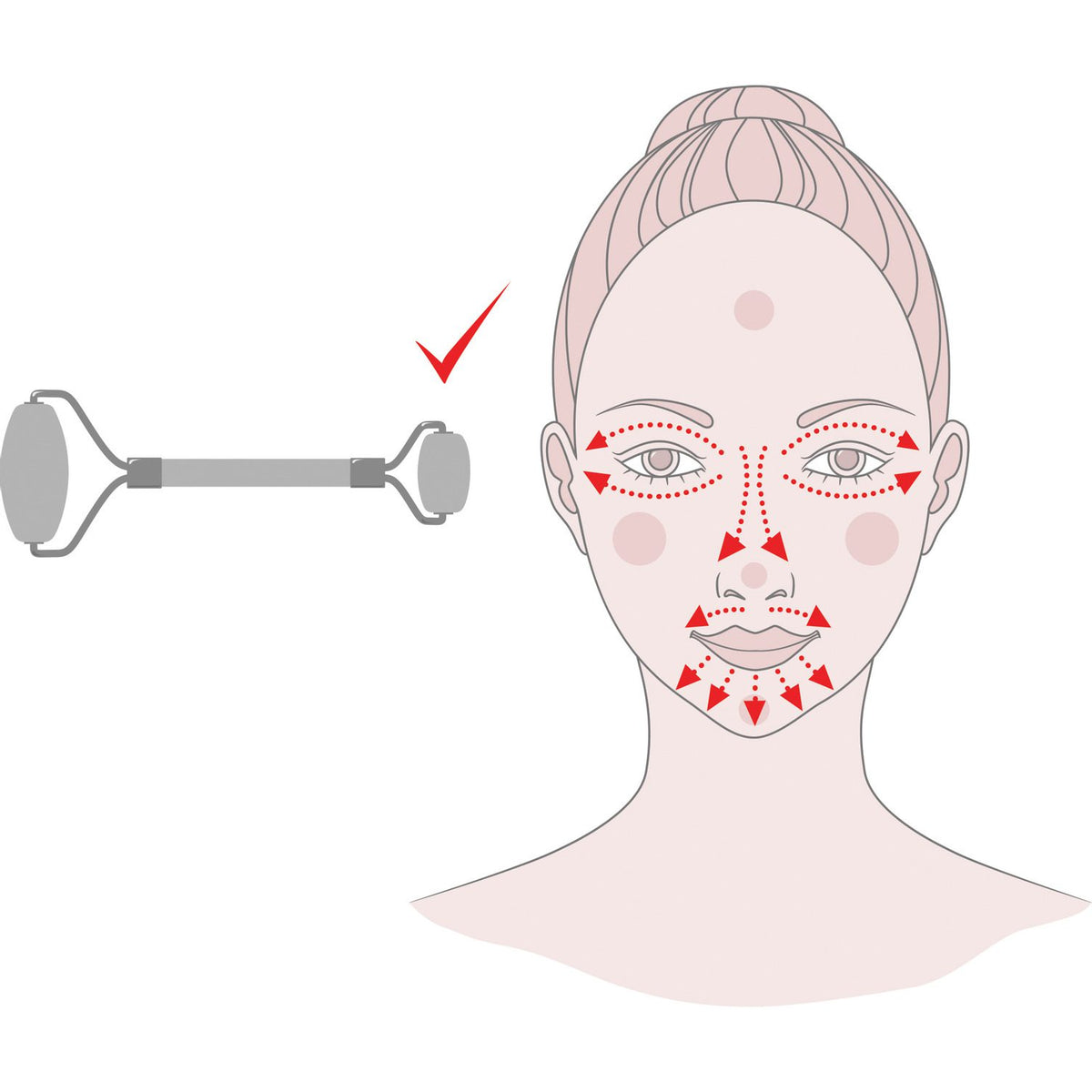 Stainless Steel Facial Roller