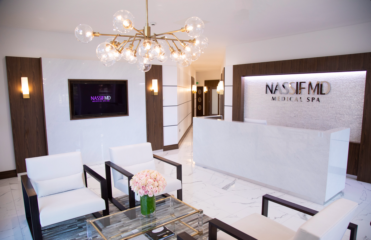 Reception at NassifMD Medical Spa, MediaCityUK Manchester