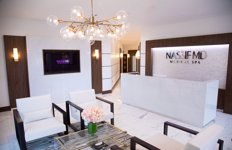 Reception at NassifMD Medical Spa, MediaCityUK Manchester
