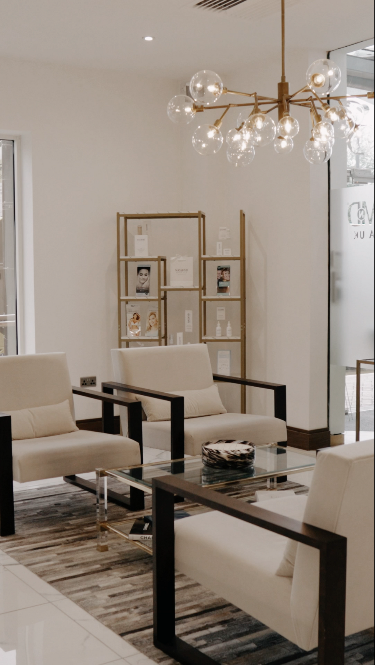 Consultation lounge at NassifMD Medical Spa Manchester